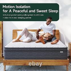 10'' 10.6'' Memory Foam Mattress Pocket Sprung Double Deep Hybrid Mattress NEW