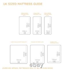 10 2000 Pocket Sprung Memory Foam Deep Mattress Single Double Kingsize Matress
