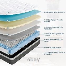 10.2 Hybrid Mattress, Individual Pocket Springs and Breathable Gel Memory Foam