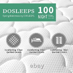 10.2 Inch Double Mattress 9-Zone Pocket Sprung Mattress with Memory Foam and 3D