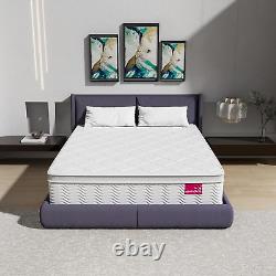 10.2 Inch King Size Mattress 9-Zone Pocket Sprung Mattress with Memory Foam a
