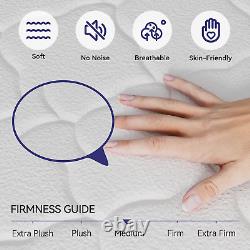 10.2 Inch King Size Mattress 9-Zone Pocket Sprung Mattress with Memory Foam a