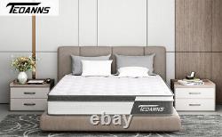 10 3FT Single Memory Foam Mattress Pocket Spring Bed Pressure Relief Mattress