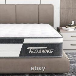 10'' 4FT Luxury Medium Firm Memory Foam Bed Pocket Sprung Mattress Orthopaedic