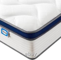 10.6 Memory Foam Pocket Sprung Mattress Double, Back Pain Relief