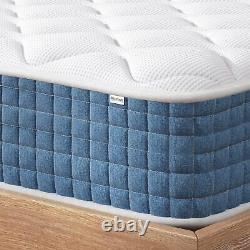 10''Deep Hybrid Pocket Sprung Small Double Bed Mattress withBreathable Memory Foam