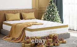 10 Double 4FT6 Luxury Memory Foam Mattress Pocket Sprung Mattress Medium Firm