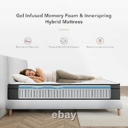 10 Gel Memory Foam Hybrid Mattress Pocket Sprung Orthopedic In a Box 4ft6 5ft