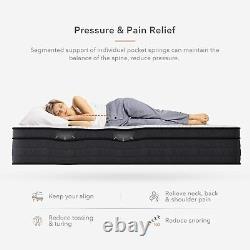 10 Gel Memory Foam Hybrid Mattress Pocket Sprung Orthopedic In a Box 4ft6 5ft