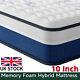 10 Hybrid Mattress Double King Breathable Breathable Memory Foam Pocket Sprung