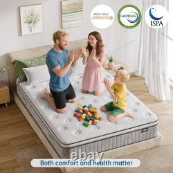 10 Inch 7-Zone Orthopaedic Double Mattress, 4FT6 Gel Memory Foam & Pocket