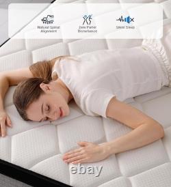 10 Inch Gel Memory Foam 7 Zone Orthopedic Double Mattress Pocket Sprungs Hybrid
