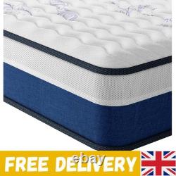 10 Inch Hybrid Single Mattress Breathable Memory Foam & Pocket Springs