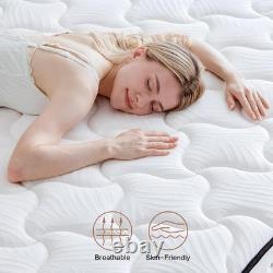 10 Inch King Mattress with Memory Foam, 7 Zone Pocket Sprungs