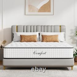 10 Inch King Mattress with Memory Foam, 7 Zone Pocket Sprungs