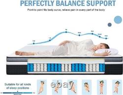 10 Inch King Size Mattress 5FT Gel Memory Foam & Pocket Sprung 150x200x25 cm Ima