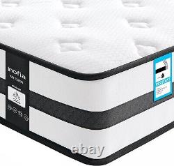 10 Single Premium Hybrid Memory Foam Pocket Spring Luxury Mattress -Medium Firm