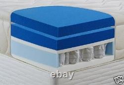 10 Thick 1000 Pocket Sprung & Memory Foam Mattress MaxiCool Top COMFORT