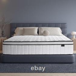 10 inch Double Mattress 4FT6 Memory Foam Pocket Sprung Orthopedic 135x190x25cm