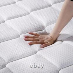10 inch Double Mattress 4FT6 Memory Foam Pocket Sprung Orthopedic 135x190x25cm