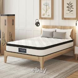 10in Single Double King Size Pocket Sprung Memory Foam Hybrid Mattress 3/4/5ft