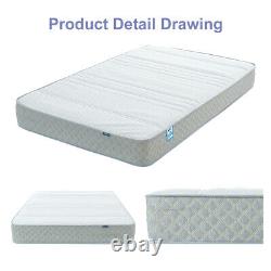 11In Pocket Sprung 5FT King Size Mattress Memory Foam Orthopaedic 4000 Spring