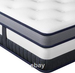 11 Inch Hybrid Pocket Sprung Mattress Memory Foam Medium Firm All Sizes