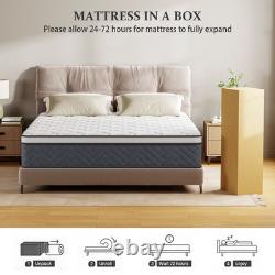 12 Hybrid Memory Foam Pocket Sprung Mattress Soft-Medium 4FT 4FT6 5FT 6FT