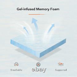 12 Inch 3ft Single Gel Memory Foam Pocket Sprung Mattress Medium Firm Cool Sleep