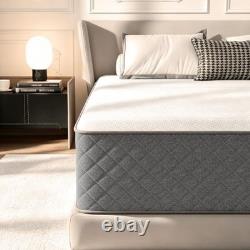 12 Inch King Size Mattress 7-Zone Memory Foam with Pocket Sprung for Body Suppor