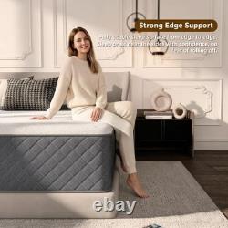 12 Inch King Size Mattress 7-Zone Memory Foam with Pocket Sprung for Body Suppor