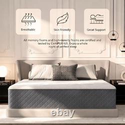 12 Inch King Size Mattress 7-Zone Memory Foam with Pocket Sprung for Body Suppor