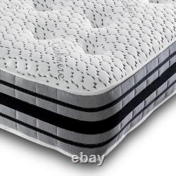 1500 Pocket Sprung Memory Foam Mattress 3D Air Flow Cashmere Tufted Mattress