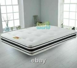 2000 Sprung Tufted 10 Air Memory Foam Pocket Sprung Mattress 3ft 4ft 4ft6 5ft