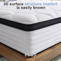 22CM 25CM Hybrid Memory Foam Mattress 4FT 5FT 6FT King Double Bed Comfort