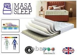 25000 Luxury Memory Foam Pocket Sprung Mattress Single Double King All Comforts