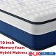 25cm Breathable Memory Foam Mattress Pocket Sprung Hybrid Single Double Uk