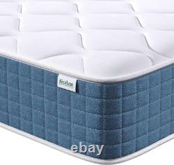 25CM Breathable Memory Foam Mattress Pocket Sprung Hybrid Single Double UK