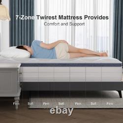25CM Twirest Hybrid Double Mattress-Cool Memory Foam & Supportive Pocket Spring