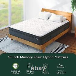 25cm/27cm Luxury Memory Foam Mattress With 7-zone Pocket Sprung 3ft 4ft6 5ft 6ft
