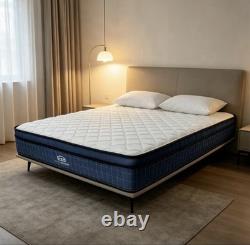 25cm Hybrid Pocket Sprung Orthopaedic Memory Foam Mattress Single Double King