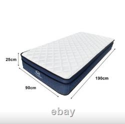 25cm Hybrid Pocket Sprung Orthopaedic Memory Foam Mattress Single Double King