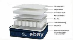 25cm Hybrid Pocket Sprung Orthopaedic Memory Foam Mattress Single Double King