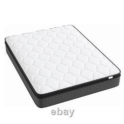 25cm-Luxury Memory Foam Mattress With 7-Zone Pocket Sprung 3ft 4ft6 5ft 6ft Size