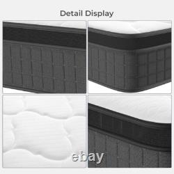 25cm-Luxury Memory Foam Mattress With 7-Zone Pocket Sprung 3ft 4ft6 5ft 6ft Size