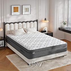 25cm-Luxury Memory Foam Mattress With 7-Zone Pocket Sprung 3ft 4ft6 5ft Size