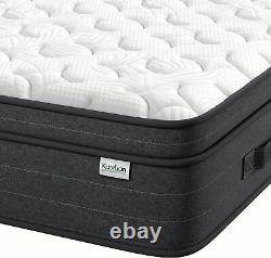 25cm Luxury Memory Foam Mattress With 7-zone Pocket Sprung 3ft 4ft 4ft6 5ft 6ft