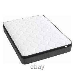 25cm-luxury Memory Foam Mattress With 7-zone Pocket Sprung 3ft 4ft6 5ft Size