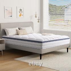 25cm-luxury Memory Foam Mattress With 7-zone Pocket Sprung 3ft 4ft6 5ft Size