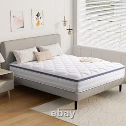 25cm-luxury Memory Foam Mattress With 7-zone Pocket Sprung 3ft 4ft6 5ft Size